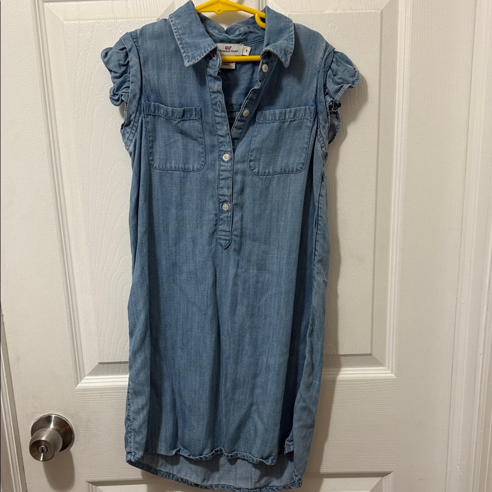 Vineyard Vines Blue Denim Kids Casual Dress